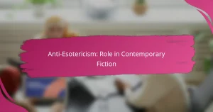 Anti-Esoterik: Rolle in der zeitgenössischen Fiktion